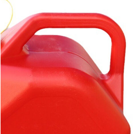 Jerrycan Essence 10L Métal Rouge Robuste Avec Bac - Conteneur Diesel Anti-Fuite
