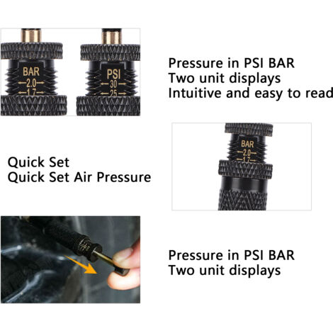 Kit De Valves De Dégonflage Pneus 4x4 - Arrêt Automatique Réglable 10-30 PSI - Pour Tout-terrain, SUV, Camping-car