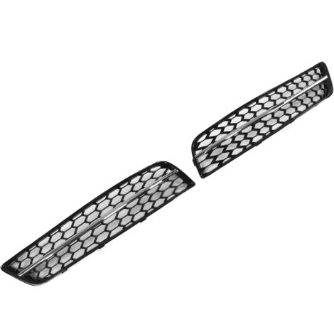 Lot De 2 Grilles De Phares Antibrouillard Avant 8J0807682 Noir Brillant Galvanoplastie - Compatible Audi TT 8J 2006-2014