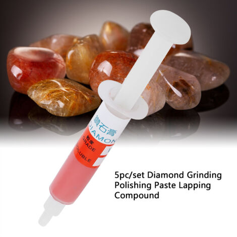 KooingTech 5x Diamantpolierpaste W1.5 #6000 – öllöslich Für Spiegelpolitur, Ideal Für Metall & Schmuck