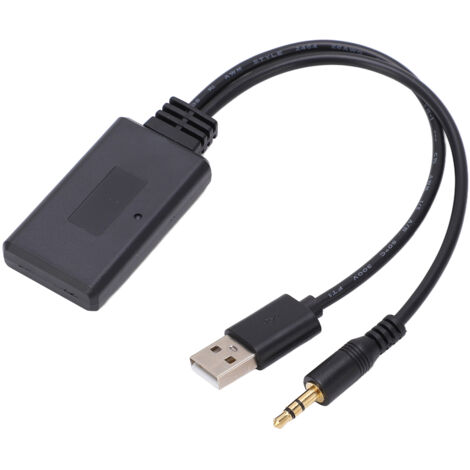 Jeffergarden Récepteur Bluetooth Sans Fil Voiture 3.5mm Lecteur Audio AUX USB Adaptateur Universel pour Autoradio (1/5)