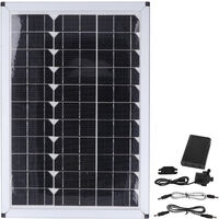 Jeffergarden Pompe à eau solaire 20W Pompe submersible de fontaine de panneau solaire 12V 5m Ascenseur de décharge pour le jardin