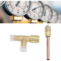 Adaptateur En T Laiton Pour Valves De Climatisation - R22 R12 R134a - SAE 1/4"