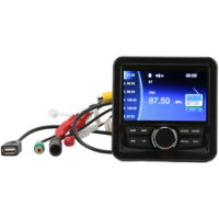 Récepteur Stéréo Marin MP3/radio AM/FM - Bluetooth, USB, IPX6 - Pour Bateaux, Voitures, Extérieur