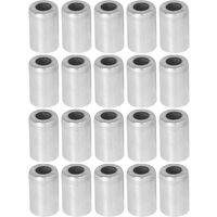 Jeffergarden 20 pièces tuyau de climatisation couvercle en aluminium forte résistance couvercle de joint de climatisation pour voiture 3/8in