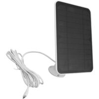 Panneau Solaire 4W 5V Pour Caméra De Sécurité Extérieure - Compatible Ring, Blink, Arlo - Étanche IP65 - Support Réglable
