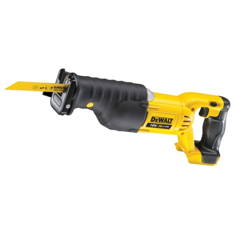 DEWALT - Scie Sabre 18V XR Li-ion - DCS380N-XJ - Scie Électrique sans Fil  avec Déclencheur à Vitesse Variable et Frein Moteur Électronique - Vitesse