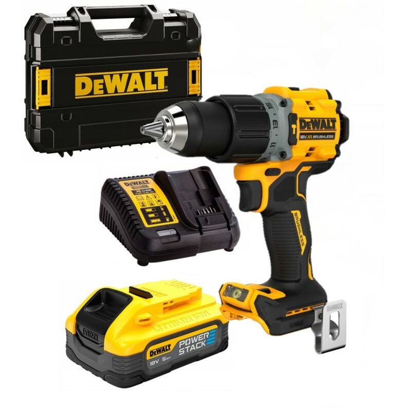 Dewalt Dcd H T Perceuse Percussion Powerstack Xr Brushless V Nm X Ah Batteries