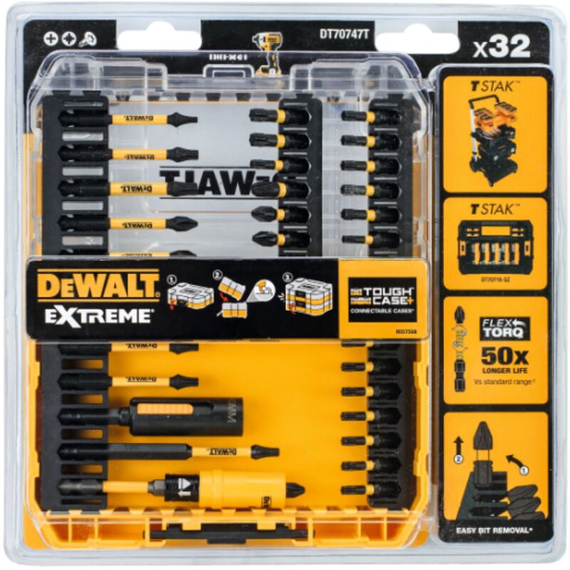 Boîte De Rangement Pour Embouts Dewalt DT70801-QZ - Compatible, Avec Porte-embouts Longs Et Courts - 7