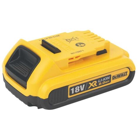 Batterie 18V Li-Ion 2.0Ah – Autonomie augmentée de 33% – Compatible outils DEWALT XR – Témoin de charge LED