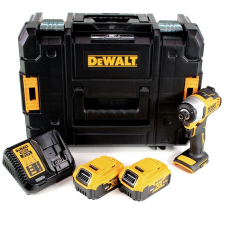Dewalt – Visseuse à chocs sans fil 18V – Couple max 190Nm – 2 batteries 5,0Ah – Coffret de transport T-STAK – Moteur sans balais - DCF809P2T