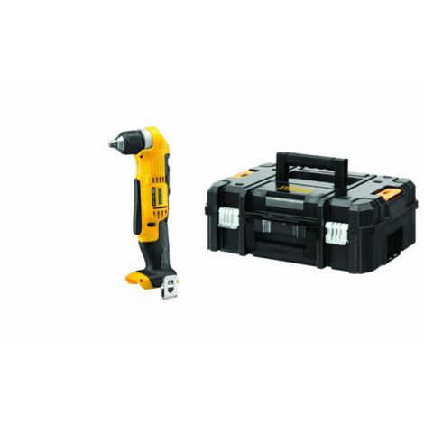 Dewalt – Perceuse d'angle 18V sans batterie – Mandrin 10mm – Couple 33Nm – Pour bois dur et métal – Mallette de transport incluse (1/10)