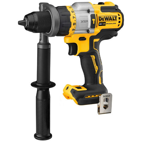 Dewalt – Perceuse visseuse percussion DCD999NXJ 18V – Moteur Brushless – Couple 60Nm – Pour béton armé et bois dur – Livrée avec poignée latérale