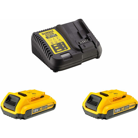 Dewalt DCB115D2 Pack de batteries DEWALT 18V 2.0Ah Li-Ion - 2 batteries + Chargeur