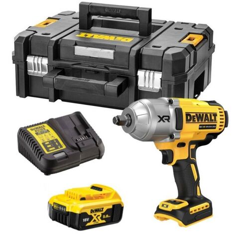 Dewalt – Boulonneuse à chocs 18V DCF900P1TQW – Couple max 1396Nm – Moteur Brushless – 1 batterie 5Ah et chargeur – Coffret TSTAK