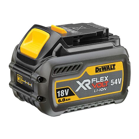 Dewalt – Batterie XR Flexvolt 18V/54V 6.0Ah – DCB546XJ – Technologie Li-Ion pour performances optimales – Compatible avec outils XR