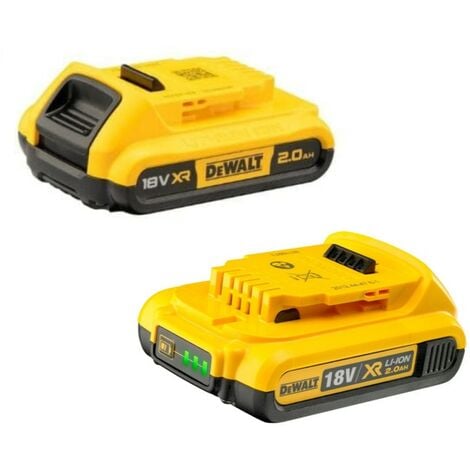 Dewalt DCB183D2 Lot de batteries 2 x DCB183 18V Li-Ion XR -2 X 2.0Ah