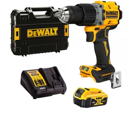 Dewalt DCD805P1T Perceuse à percussion XR Brushless 18V 90Nm - 1 X 5Ah Batteries, chargeur en coffret