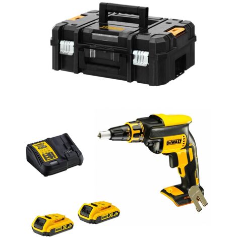 Dewalt – Visseuse placo 18V DCF620D2 – 2 batteries 2.0Ah et chargeur inclus – Moteur brushless pour vissage rapide en série – Coffret TSTAK - DCF620D2T-QW