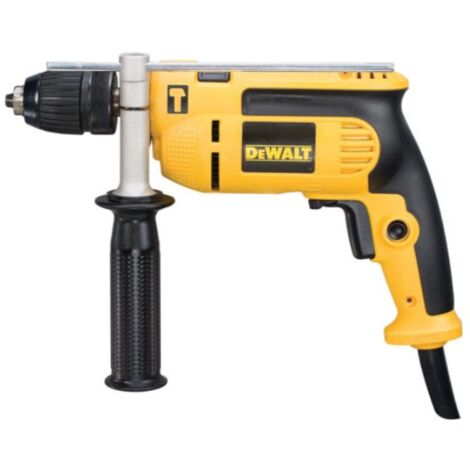 Dewalt – Perceuse à percussion 13mm 650W – Vitesse 0-2800 tr/min – Couple 8,6 Nm – Mandrin à serrage rapide 13mm – Pour bois, acier et béton