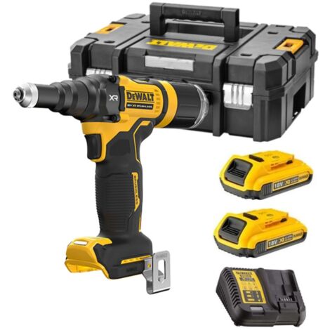 Dewalt DCF403D2-QW Riveteuse sans fil 18 V 2.4-4.8mm – 2X2.0Ah Batteries + chargeur en T-STAK