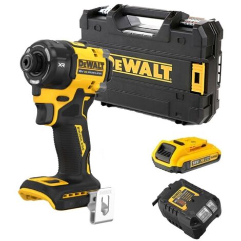 Dewalt DCF870D1T-QW Visseuse à chocs Hydraulique XR 18V 1/4″ Brushless 1 x 2,0Ah Batterie + chargeur en Coffret TSTAK