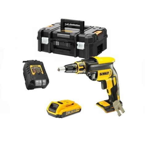 Dewalt – Visseuse à plaque de plâtre 18V DCF620D1T – Moteur Brushless – Avec batterie 2.0Ah et chargeur – Coffret TSTAK inclus - DCF620D1T-QW