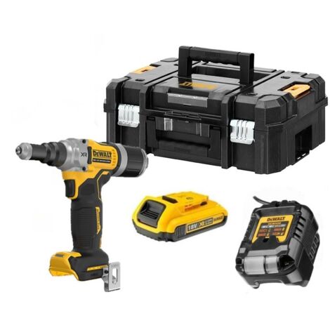 Dewalt DCF414D1-QW Riveteuse sans fil  18 V 4.8-6.4mm - 1X2.0Ah Batterie + chargeur en T-STAK