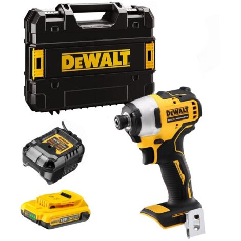 Dewalt – Clé à chocs sans fil 18V DCF809D1T – Moteur Brushless – Couple 190Nm – 1 batterie 2.0Ah et chargeur – Coffret T STAK-Box