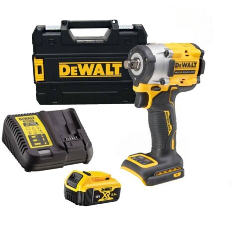 Dewalt DCF921P1T-QW Visseuse a chocs 1/2" 406Nm 18V XR + 1X5Ah Batterie + chargeur en TSTAK