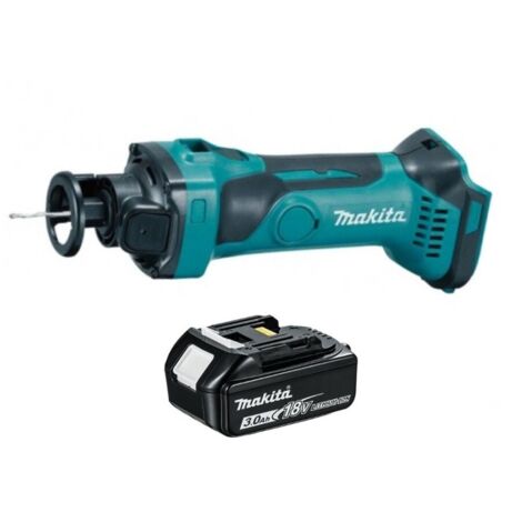 Makita DCO180F1 Affleureuse plaque de plâtre 18V Li-Ion Ø 6,35 mm LXT + 1 x 3.0Ah Batterie – sans chargeur