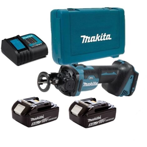Makita DCO181RTJ Affleureuse plaque de plâtre 18V Li-Ion LXT + 2 x 5.0Ah Batterie + chargeur en coffret