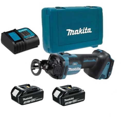 Makita DCO181RFJ Affleureuse plaque de plâtre 18V Li-Ion LXT + 2 x 3.0Ah Batterie + chargeur en coffret