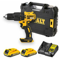 Dewalt DCD778D2T-QW Perceuse visseuse XR 18V Li-Ion batteries 2x2Ah,chargeur et TSTAK I