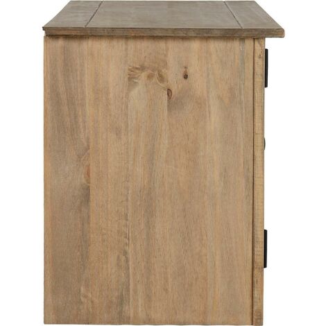 Panama Waxed Pine 2 Door 1 Shelf TV Unit