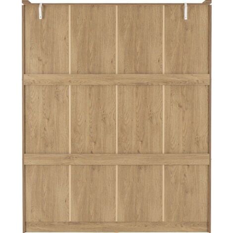 Charles oak online sliding wardrobe