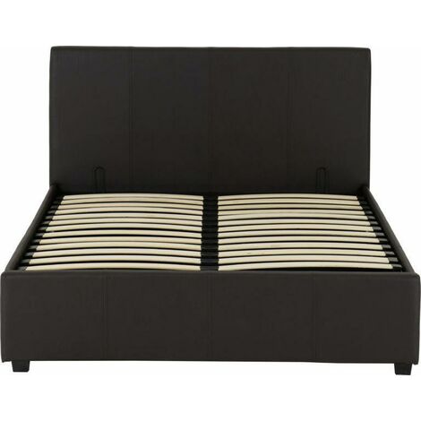 Prado Plus 4ft6 Double Storage Lift Bed Brown Faux Leather