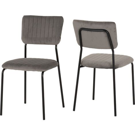 Sheldon Round Clear Glass Top Dining Set with 4 Grey Velvet Fabric Chairs