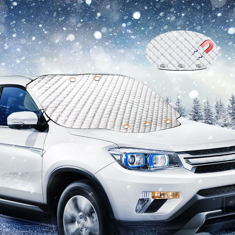 Acheter Couverture de pare-brise de voiture pliable, protection universelle  contre la neige, la glace, le soleil, la poussière, le gel et le gel