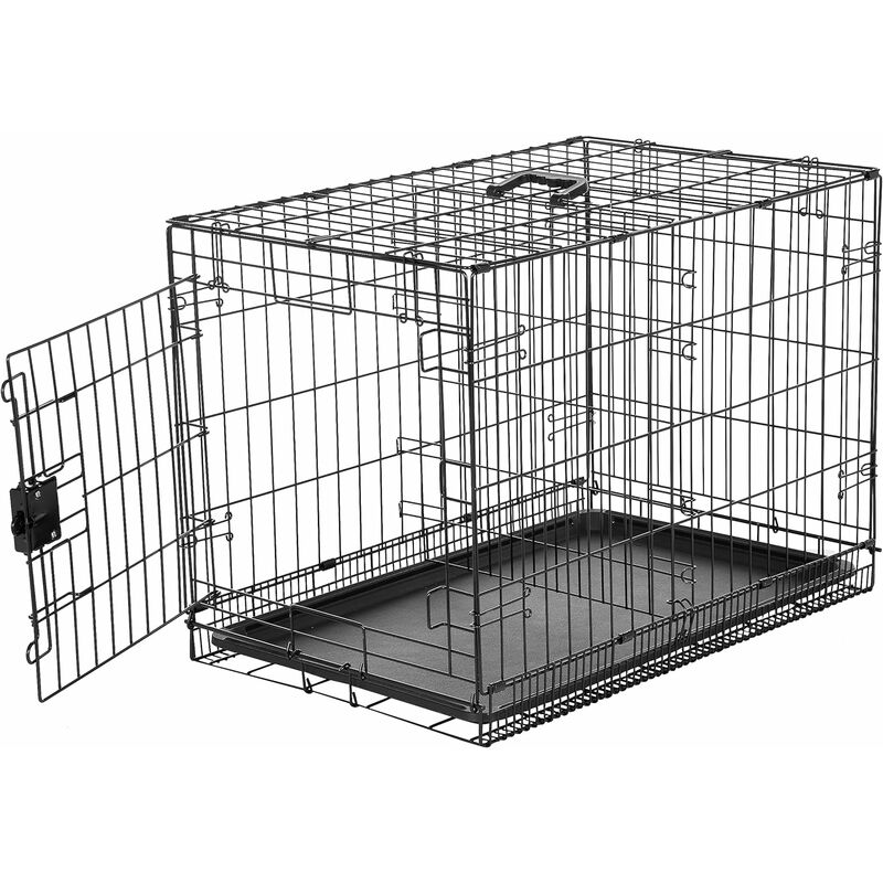 Cage pour chien, EGETOTA Cage pour chien Durable,Pliable en fil
