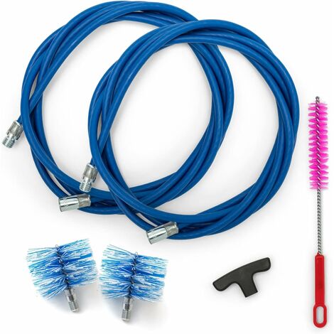 6m Kit de Ramonage Poêle Pellet Réglable Brosse Nettoyage de