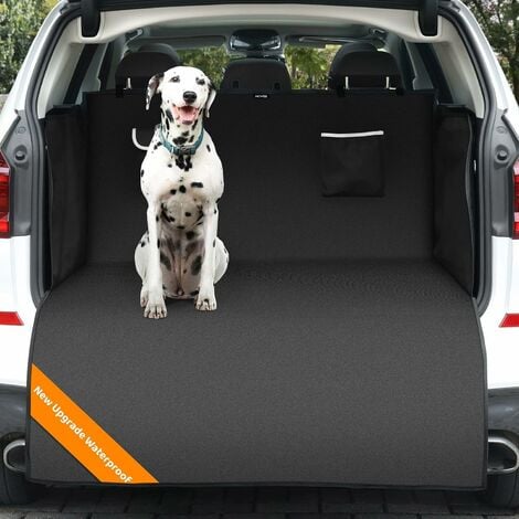 Tapis de coffre de voiture pour chien avec ceinture de sécurité,  imperméable et antidérapant pour coffre de voiture avec protection latérale  et