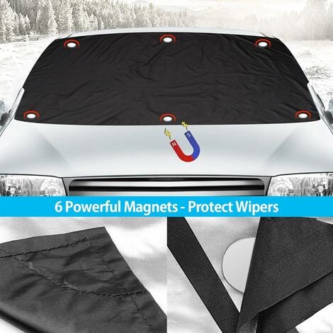Protection pare-brise magnétique  Bâche anti-gel & protection solaire 