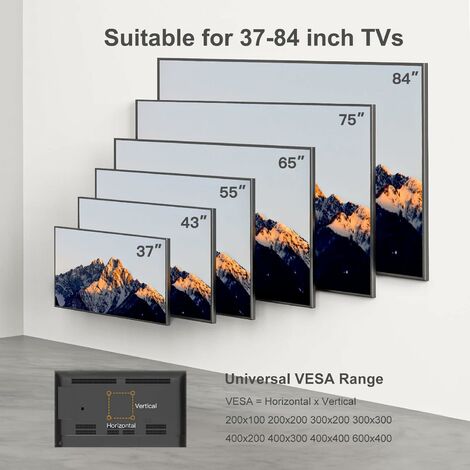 Support TV électrique au plafond 32 -70 VESA 600x400