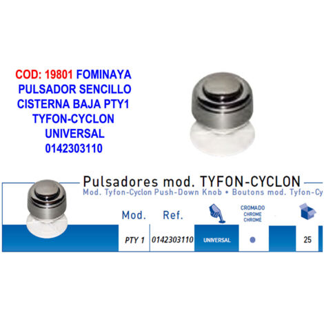 Fominaya Pulsador Simple Universal PTY1 Tyfon Cycl0142303110
