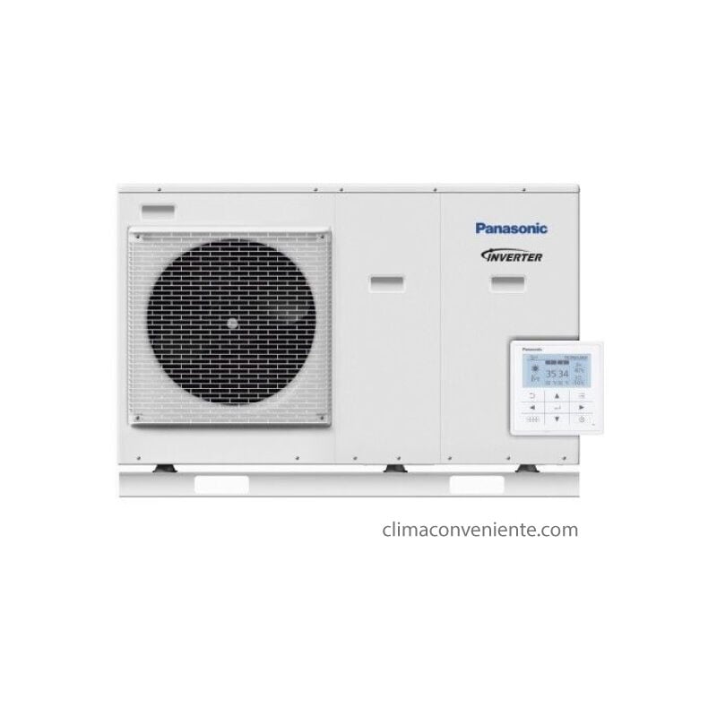 Panasonic Monoblock-Wärmepumpe Aquarea WH-MDC09J3E5 9 KW Gas R32 WH ...