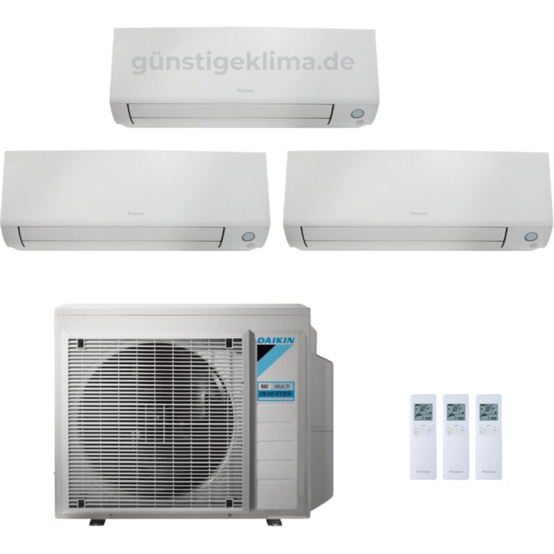 Trial Split Daikin Emura 3 9000+9000+12000 BTU Climatiseur R32 Inverter Wi-Fi - 3MXM52A + 2xFTXJ25AW + FTXJ35AW - A+++/A