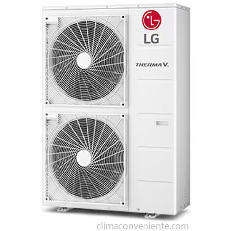 LG Wärmepumpe Mini Chiller Inverter LG Monoblock Therma V 12 kW Einphasig Gas R32 HM121MR.U34