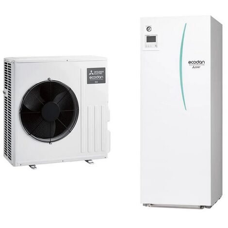 Wärmepumpe Mitsubishi Electric Ecodan Hydrotank mit Speicher SUZ-SWM1000VA und Inneneinheit ERST30D-VM2ED 300 Liter