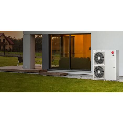 LG Wärmepumpe Mini Chiller Inverter LG Monoblock Therma V 7 kW Einphasig Gas R32 HM071MR.U44